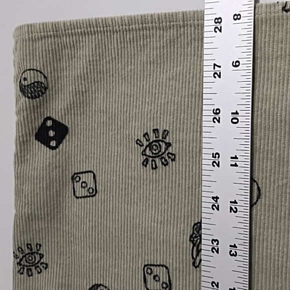 Lucky Green Craps High Roller Corduroy Button-Down Dice Shirt 100 % Cotton Large - Picture 5 of 11